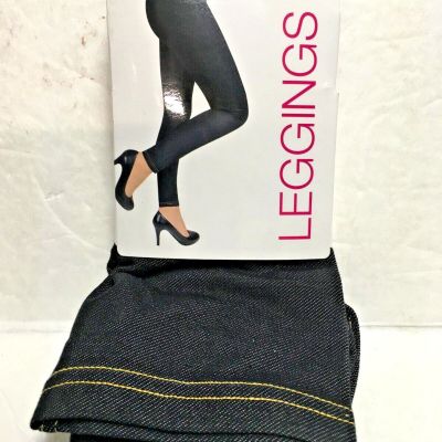 LEGGINGS DENIM SIZE LARGE  NEW IN PACKAGE